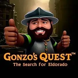 Slots logo of Gonzo's Quest from NetEnt at Casoola Casino